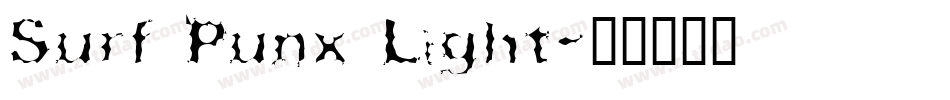 Surf Punx Light字体转换